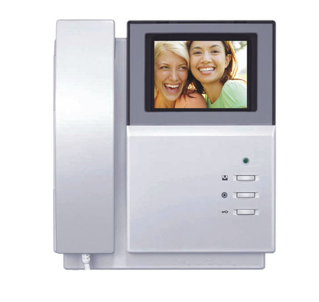 Multi apartments 4 wire 4.3 inch color intercom system video door phone