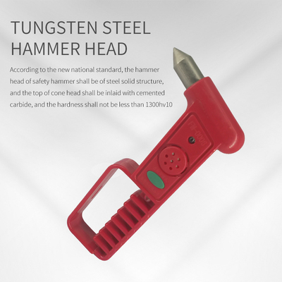 With Anti-theft Sound And Light Alarm Car Emergency Escape Broken Window Safety Glass Hammer