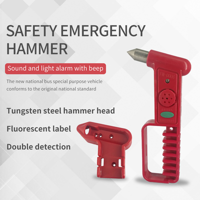 With Anti-Theft Sound And Light Alarm Car Emergency Escape Broken Window Safety Glass Hammer