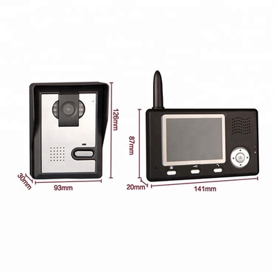 3.5inch LCD 2.4G Wireless Video Door Phone Intercom Doorbell with outdoor Camera wireless video door
